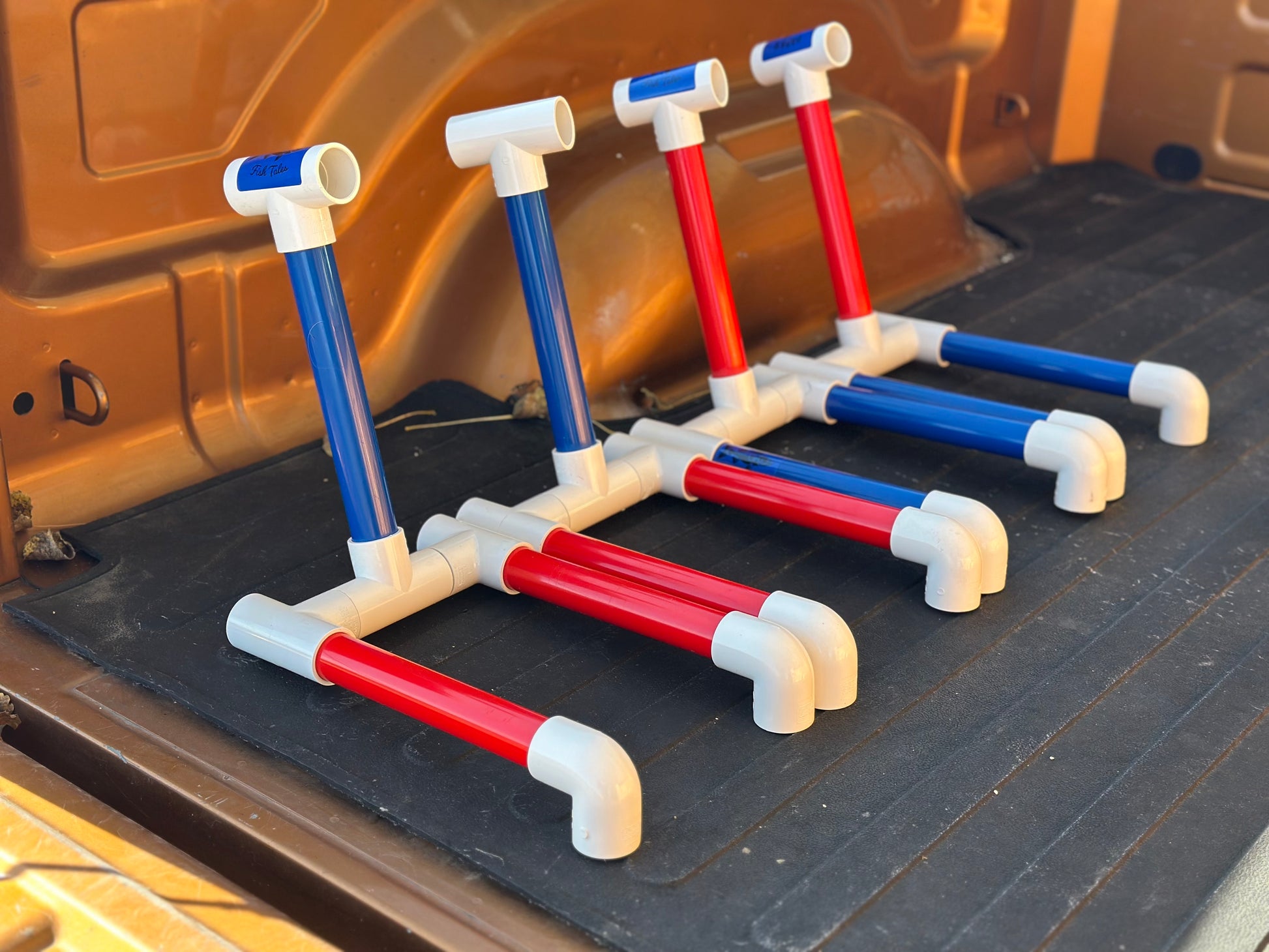 pvc ice fishing rod holder Holder. OLD GLORY! Shipping Included! Papas Fish Tales 7/8 x 1 Ice Fishing Rod Holder. Patriot!