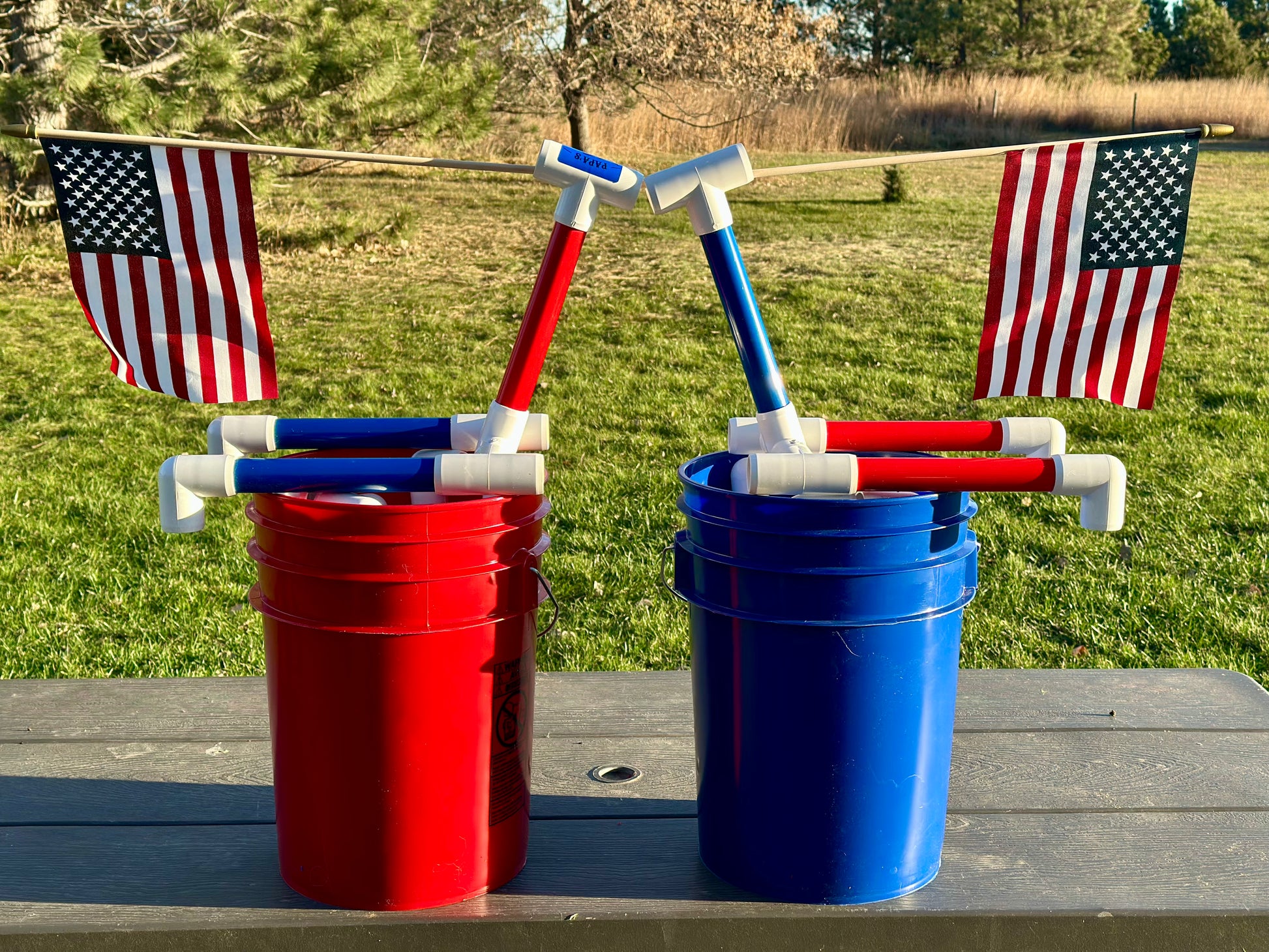 Ice Fishing Rod Holder. OLD GLORY! Shipping Included! – Papas Fish Tales